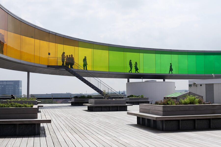 Aarhus ARoS Rainbow Panorama from below