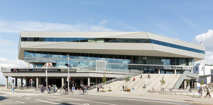 Dokk1, the harbourside main library of Aarhus