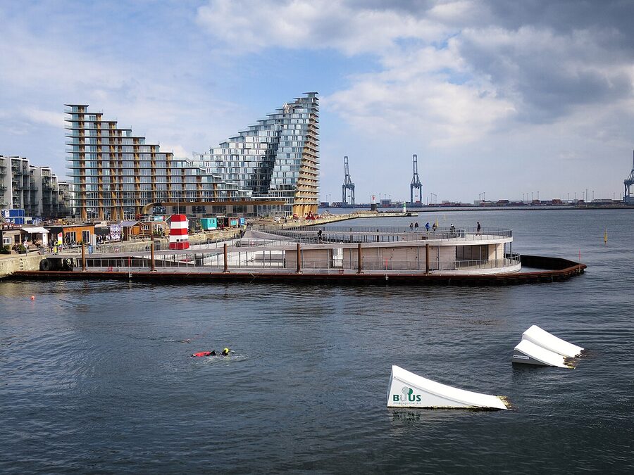 Havnebadet, the open-air harbour bath on Aarhus O