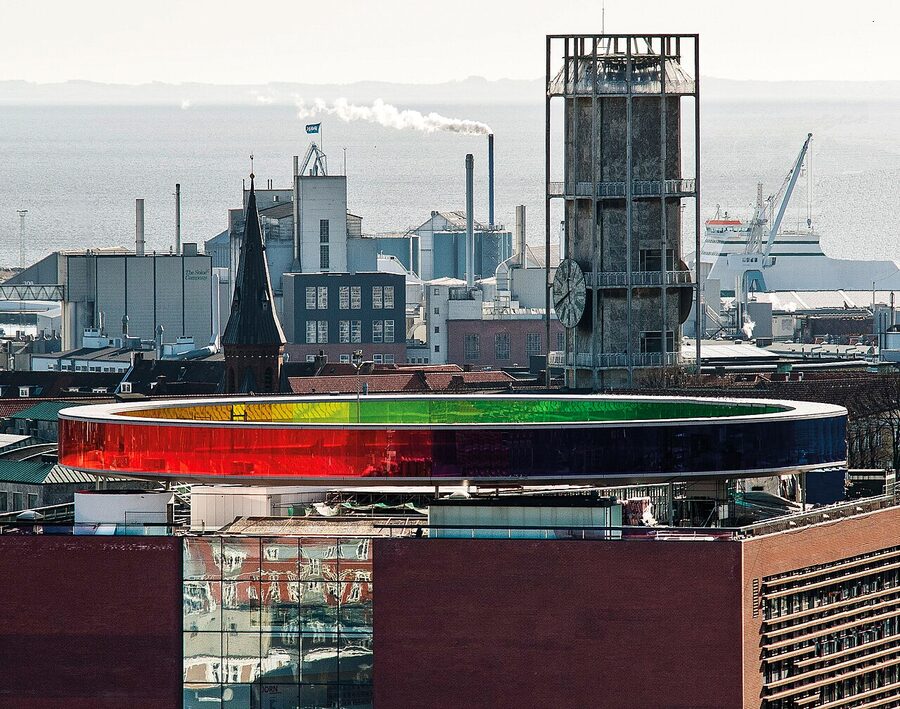 Olafur Eliasson Your Rainbow Panorama on the roof of ARoS, Aarhus