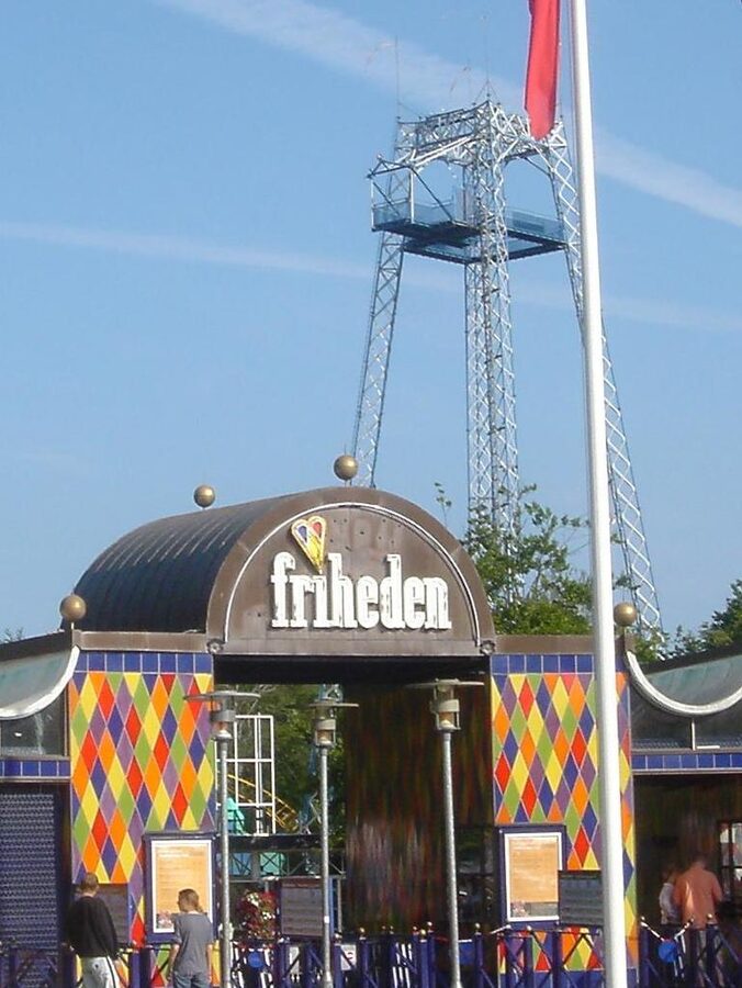 Sky Tower ride at Tivoli Friheden, Aarhus