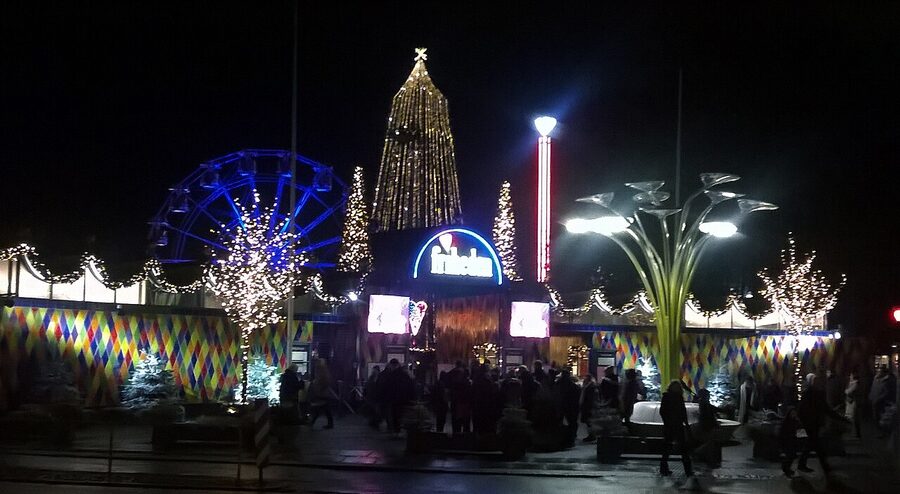 The Tivoli Friheden amusement park in Aarhus