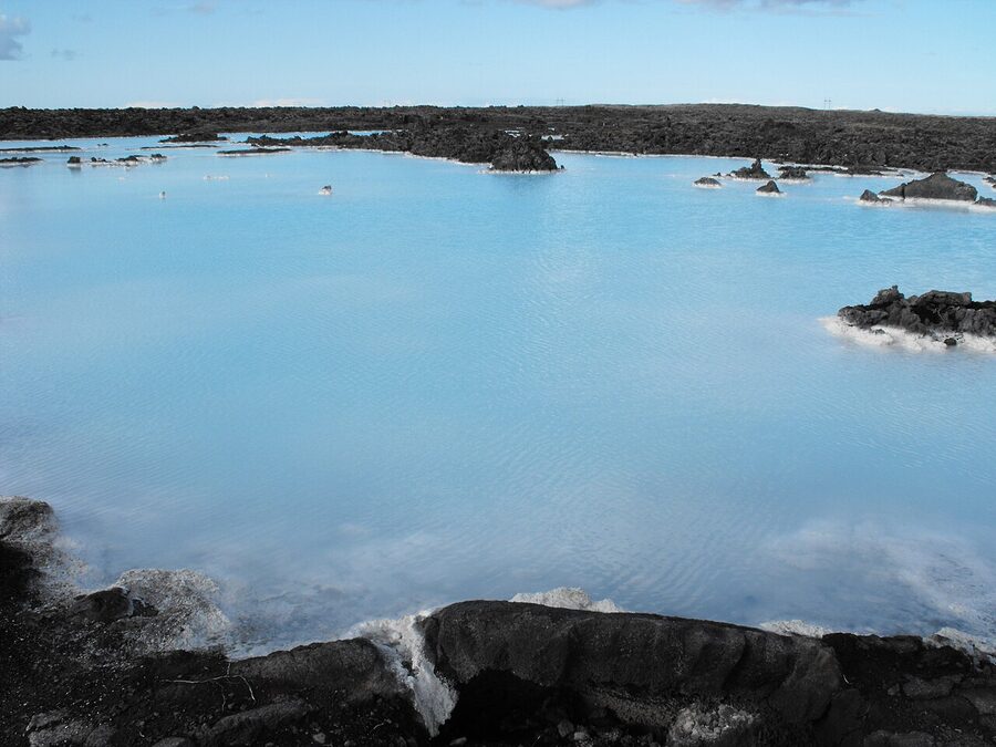 A wider panorama of the Blue Lagoon