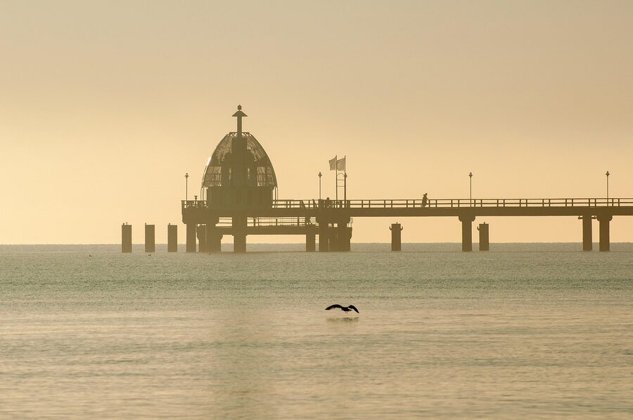 Baltic Sea light off Bornholm's coast