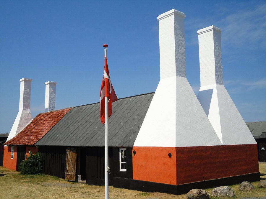 Bornholm coastal landscape with Baltic Sea