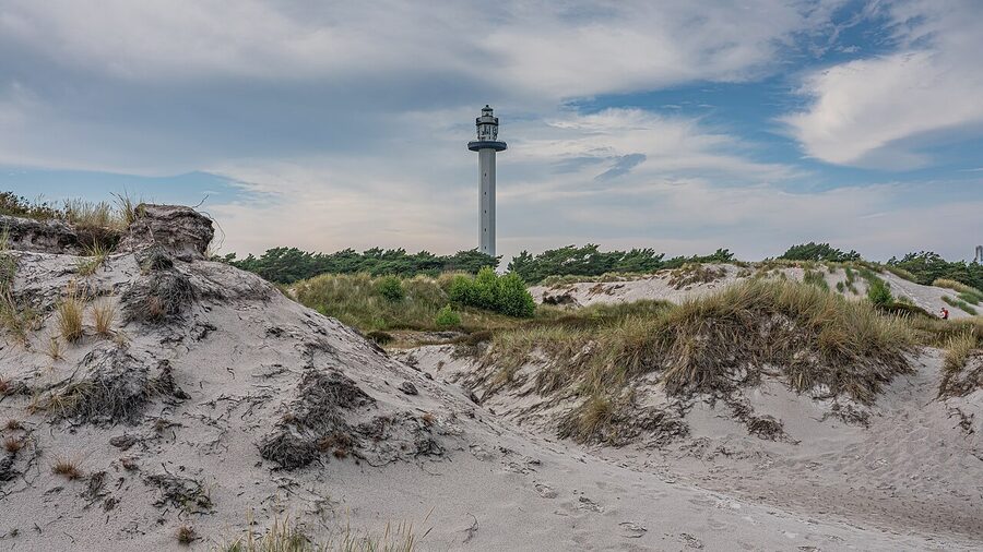 Dueodde white sand beach, southern Bornholm
