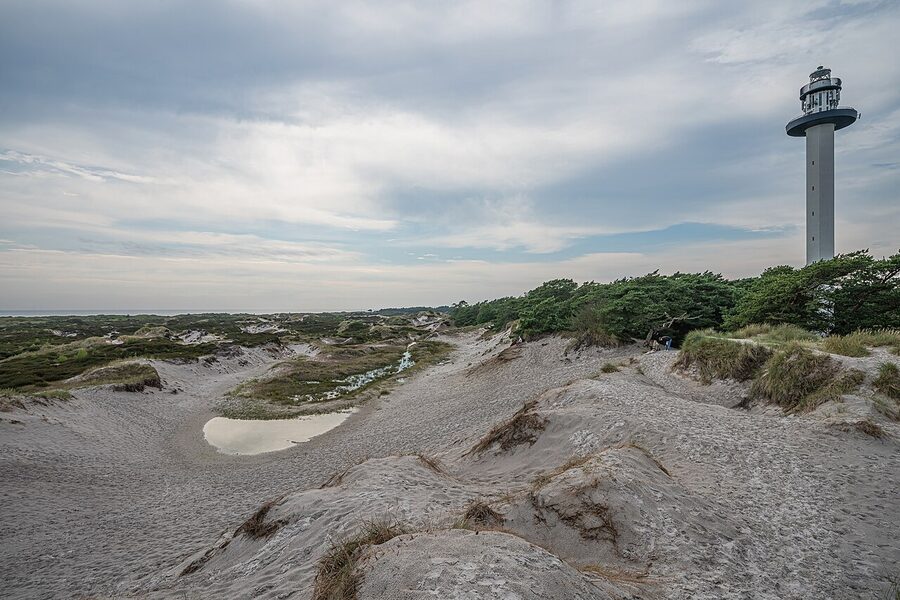 Dueodde white sand beach, southern Bornholm