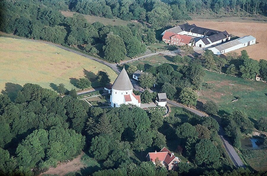 Olsker round church, the tallest of Bornholm's four