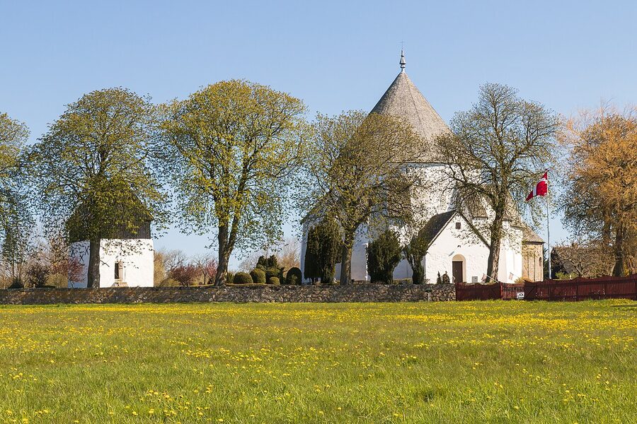 Osterlars round church on Bornholm, the largest of the four