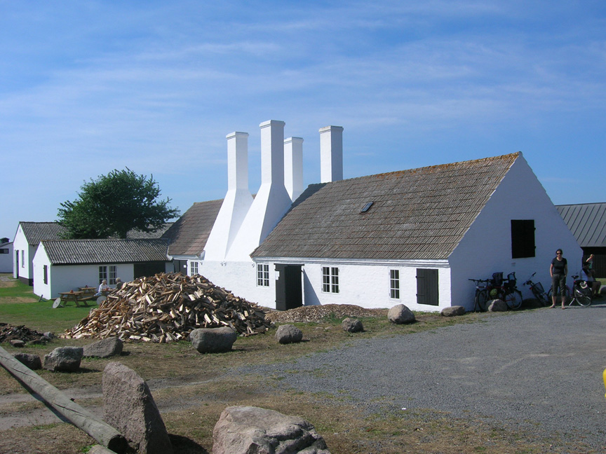 Smokehouse chimneys on Bornholm