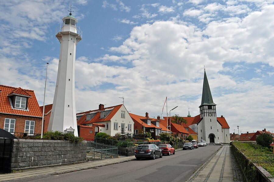 Ronne old town on Bornholm, Denmark