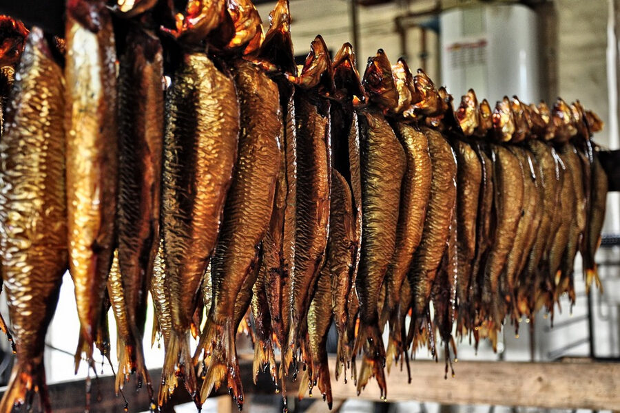 Bornholm smoked herring on rye bread