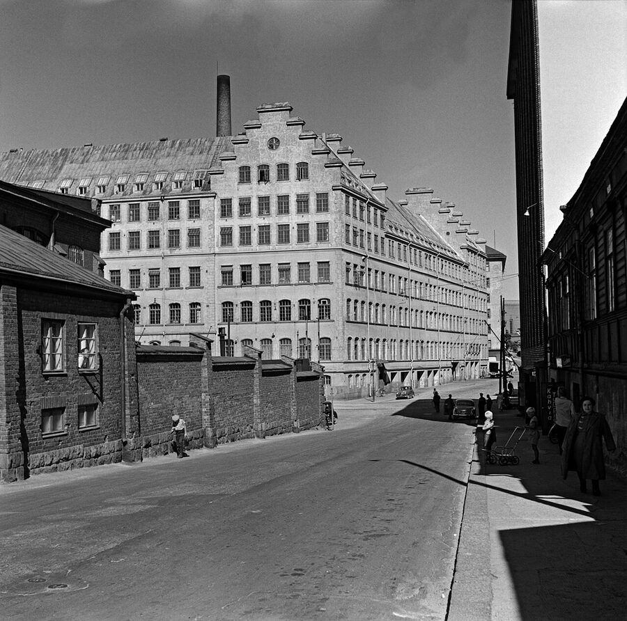 The historic Karl Fazer factory in Helsinki, exterior