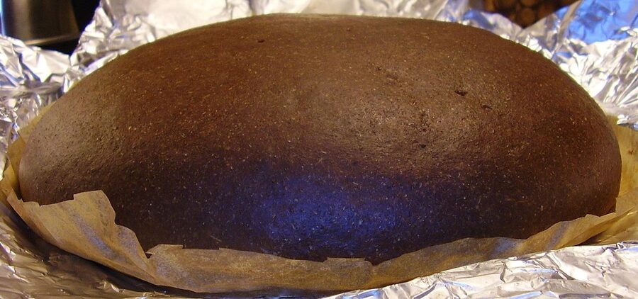A whole kalakukko loaf, the Savonian rye-encased fish-and-pork bake