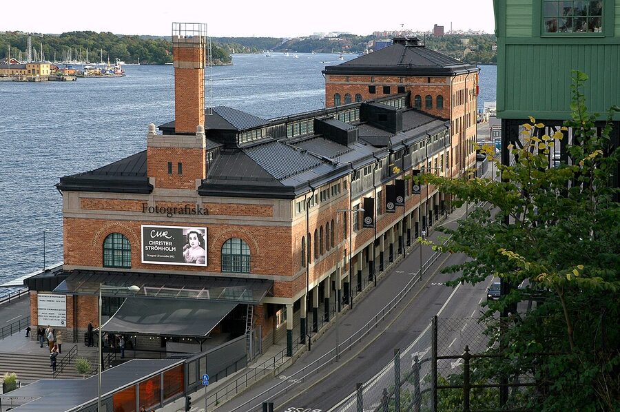 Fotografiska's Stora Tullhuset seen from Katarinavägen above