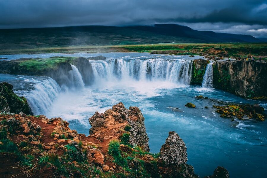 Goðafoss waterfall in north Iceland