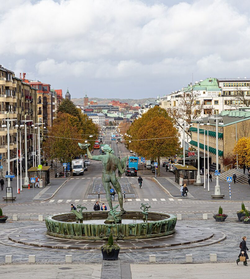 Götaplatsen square at the head of Avenyn