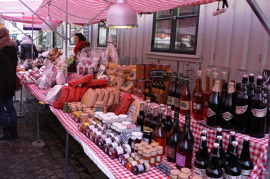 Christmas market in Haga district Gothenburg