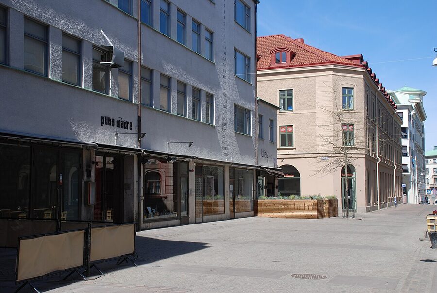 Magasinsgatan in central Gothenburg