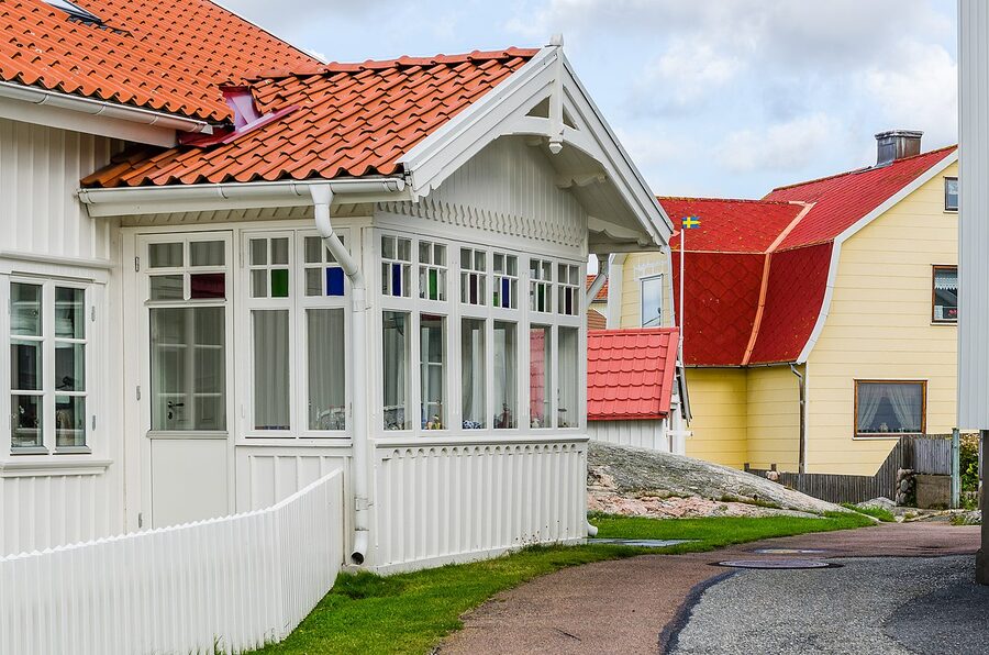 Wooden houses on Vrångö island