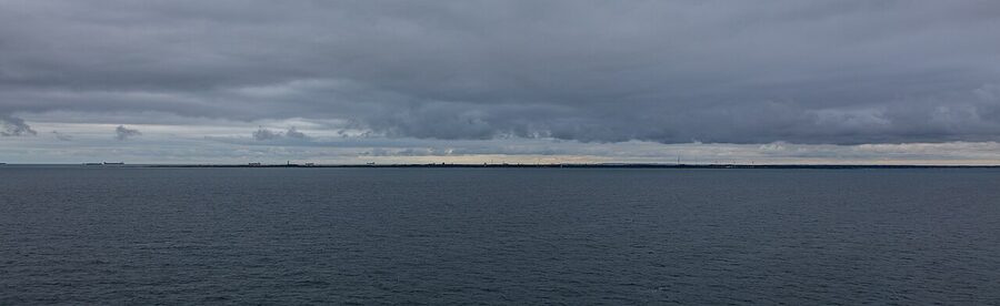 Grenen sandbar curving into the sea where Skagerrak meets Kattegat