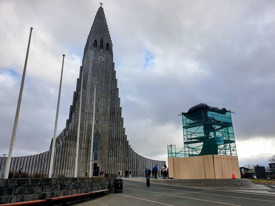 Hallgrímskirkja, Reykjavík, the central church visible from much of the city