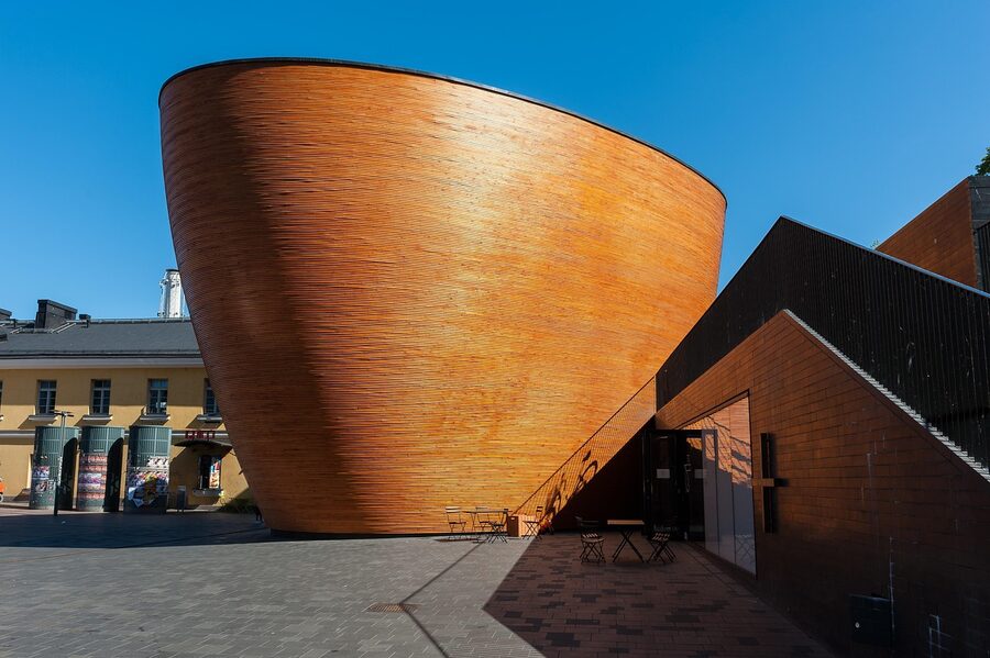 Kamppi Chapel of Silence in central Helsinki