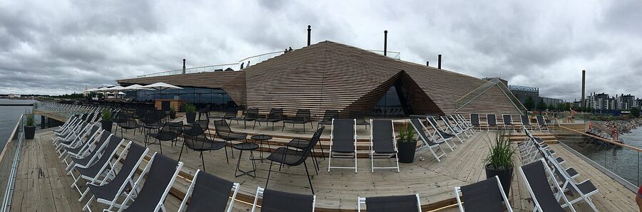 Löyly public sauna and restaurant complex on the Helsinki waterfront