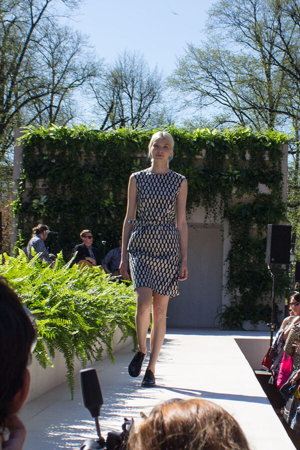 Marimekko spring fashion show in Esplanadi Park Helsinki