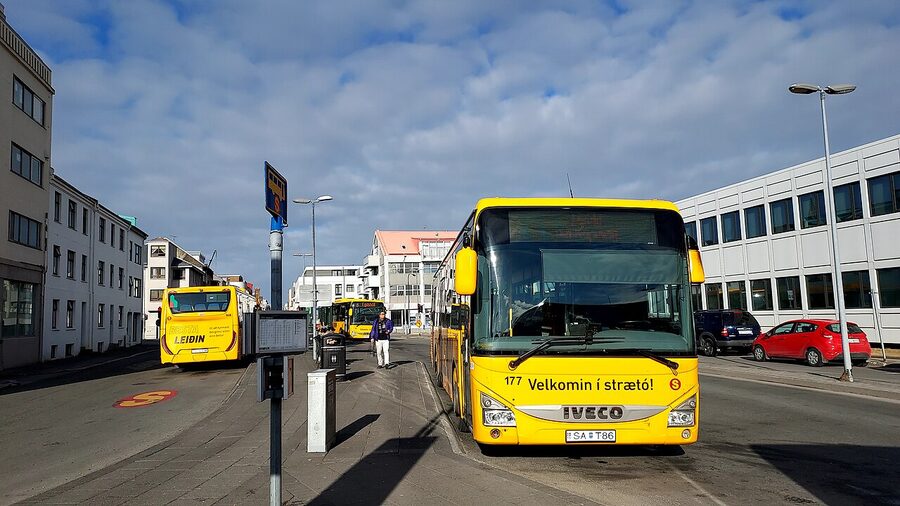 Hlemmur bus interchange in central Reykjavík