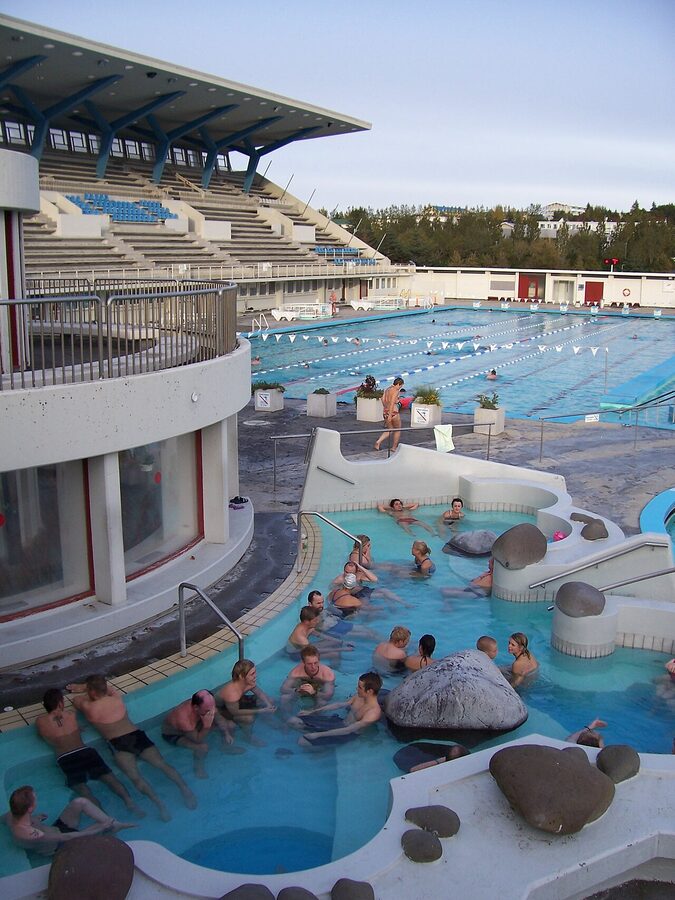Laugardalslaug, the largest swimming pool complex in Reykjavík