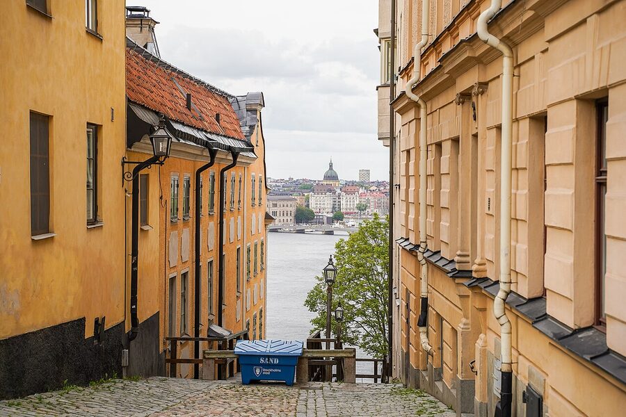 Katarina Kyrkobacke, the slope below Katarina kyrka