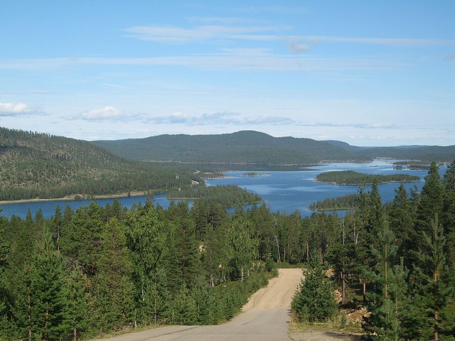 Lake Inari in winter