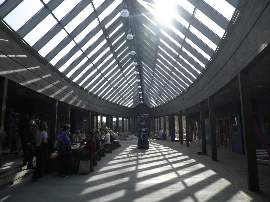 Reconstructed Viking longhouse at Borg