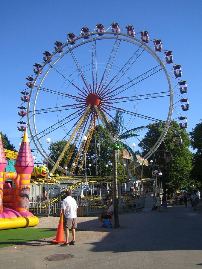 The ferris wheel at Folkets Park, Malmö