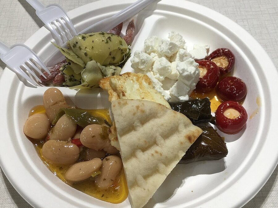 A Mediterranean meze stand at MATKA 2019