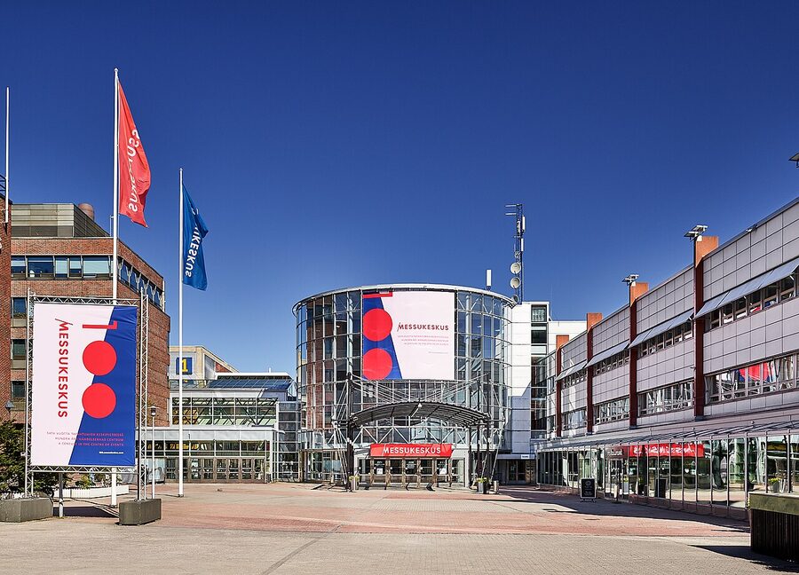 Messuaukio square in front of Messukeskus convention centre