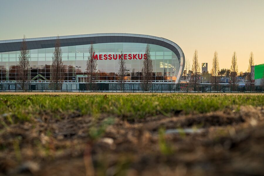 Side view of Messukeskus Helsinki convention centre