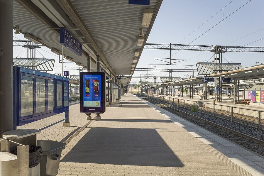 Platform 10 at Pasila railway station, Helsinki