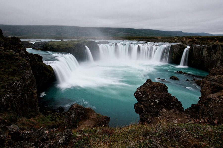 Goðafoss waterfall in north-central Iceland