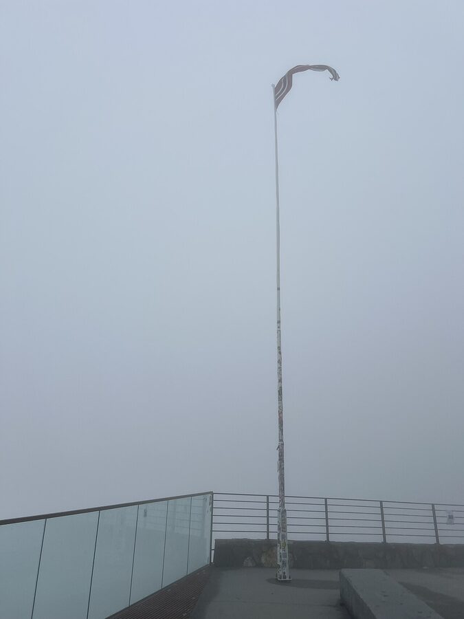 Dalsnibba Geiranger Skywalk viewing platform 1500 metres above the fjord
