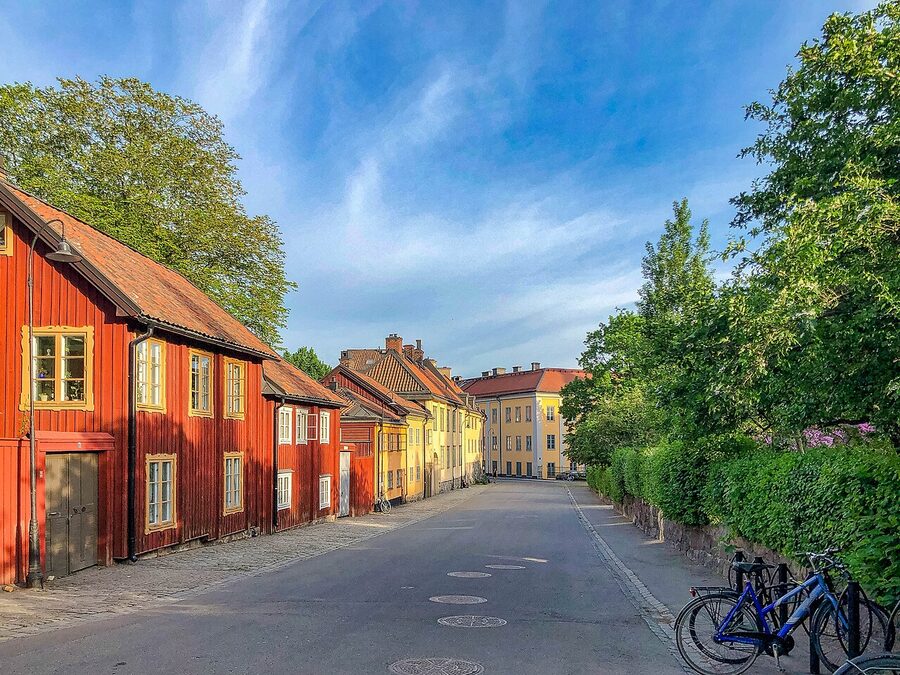Café terrace by Nytorget on the SoFo side of Södermalm