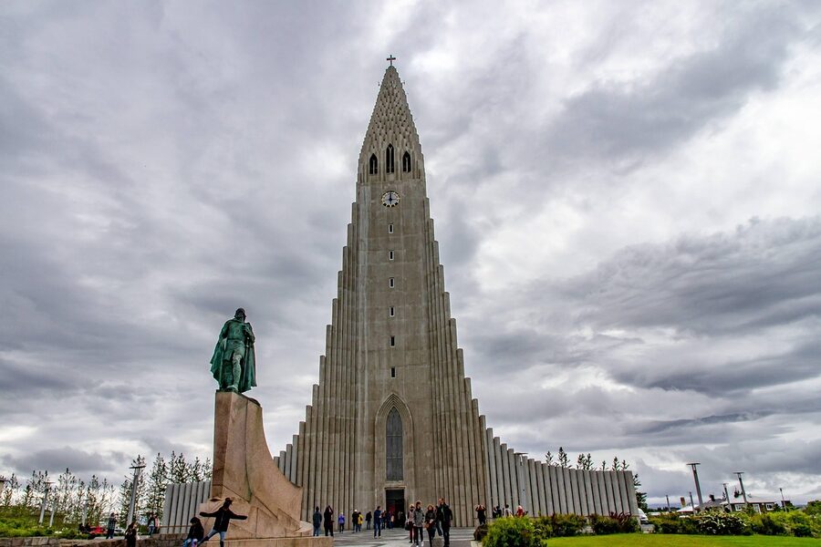 The Free Church of Reykjavik beside Tjornin