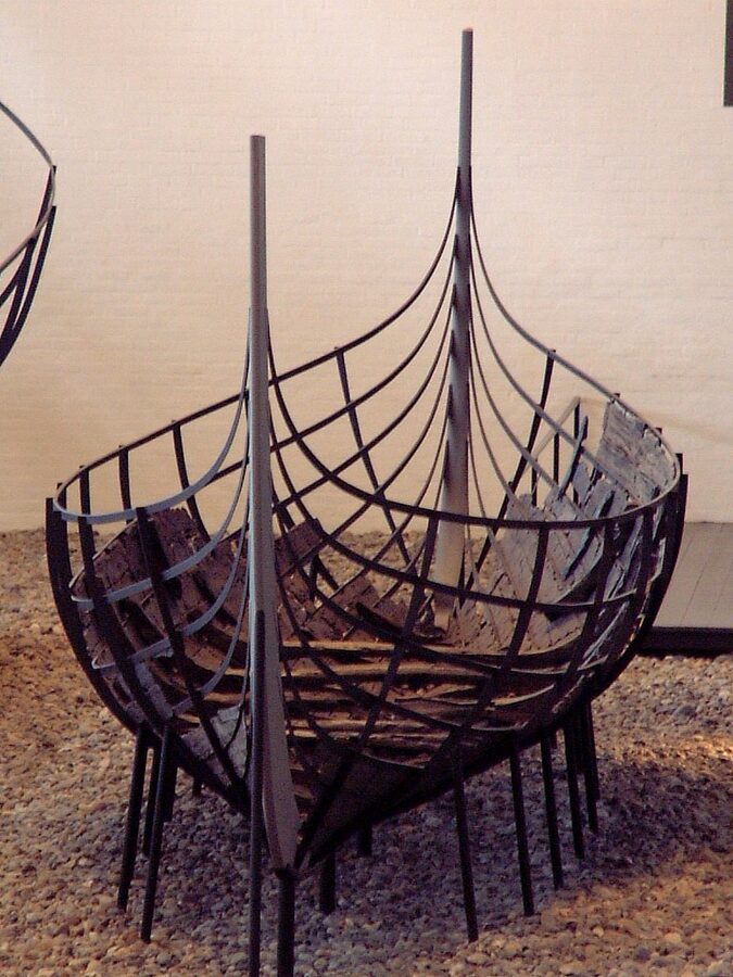 Skuldelev 6 small fishing boat at the museum