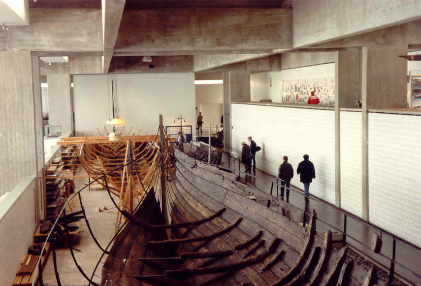 Skuldelev ship inside the Viking Ship Museum