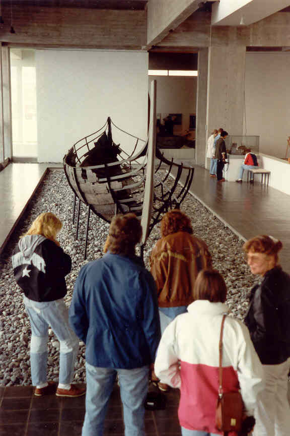 Skuldelev 3 small trader inside the museum