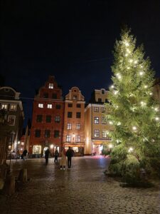 Stockholm Gamla Stan Stortorget during Christmas