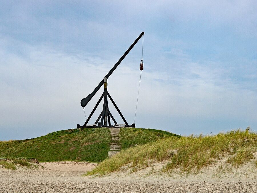 Skagen's Vippefyr, a 1958 replica of the original 1627 tipping-basket light