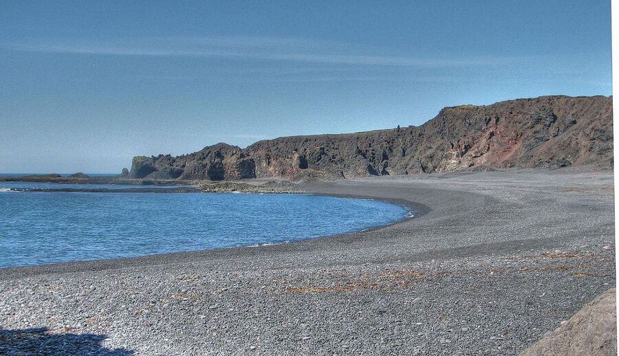 Djúpalónssandur and the Dritvík cove on the western Snæfellsnes coast
