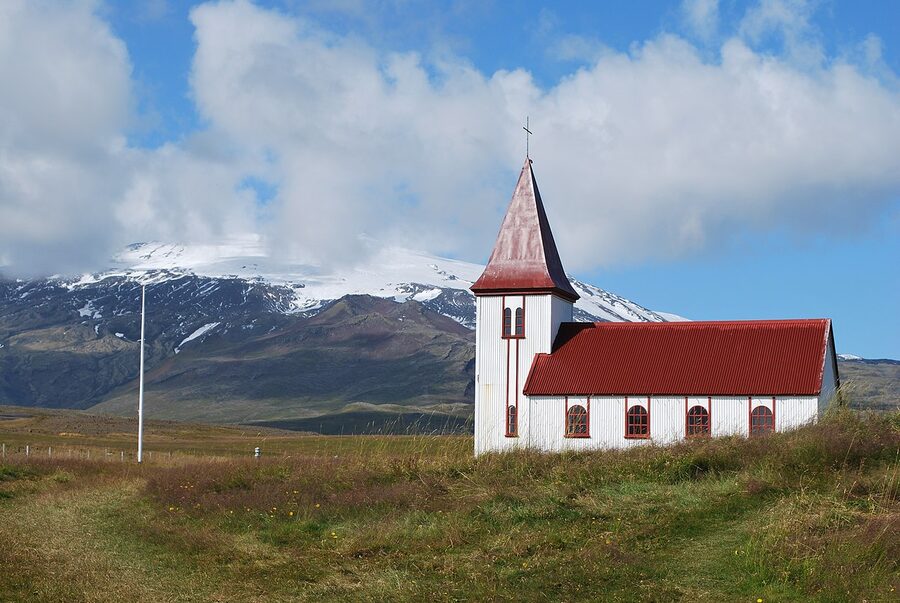 The small church at Hellnar, Snæfellsnes